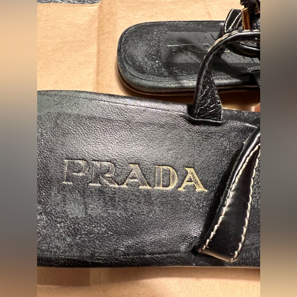 Prada (Authentic) Strappy Sandals - image 8